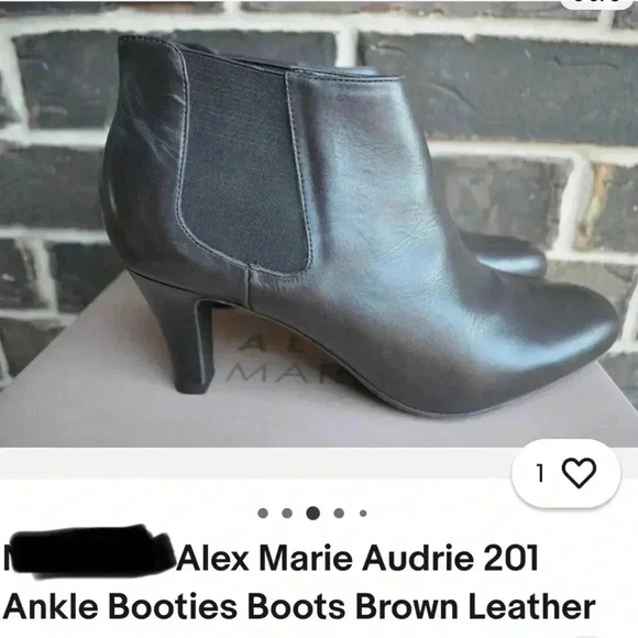 Alex Marie Audrie Booties Brown Leather women’s sz 7.5 - Picture 7 of 7